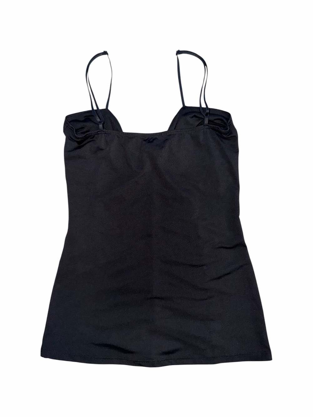 Vintage Come Como Black Ruched Tank Top - Picture 2 of 9